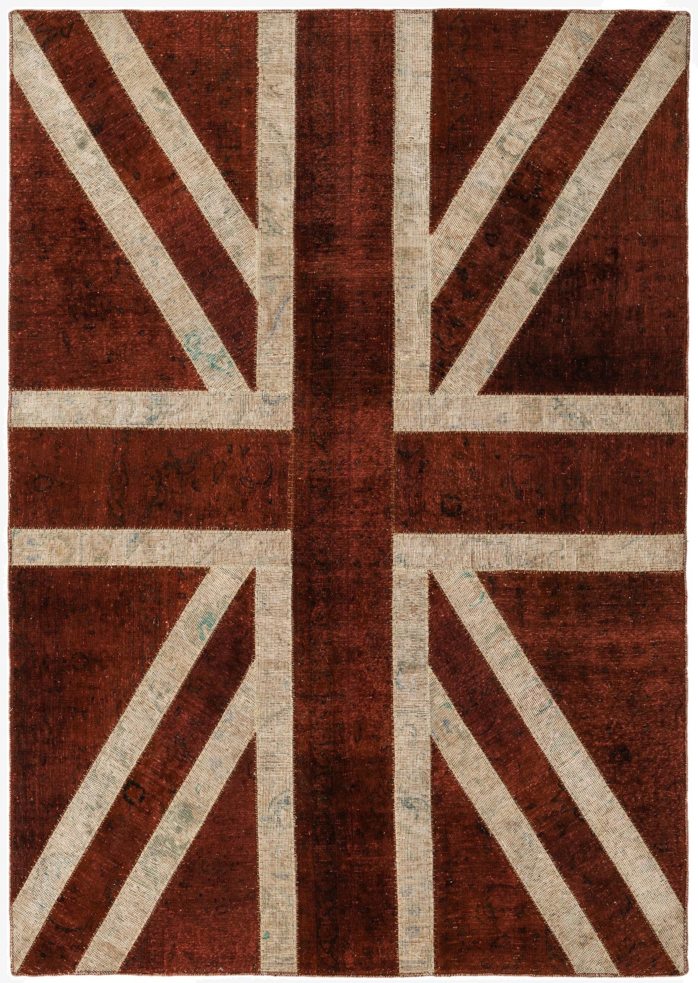  5' 7 x 8'  Hand Knotted Ultra Vintage Persian Wool Rug