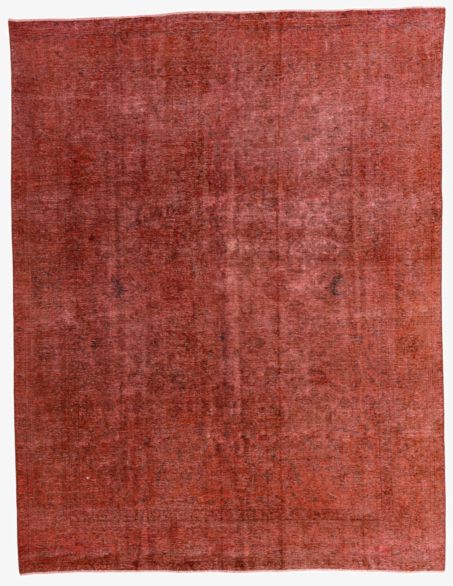  9' 6 x 12' 3  Hand Knotted Ultra Vintage Persian Wool Rug