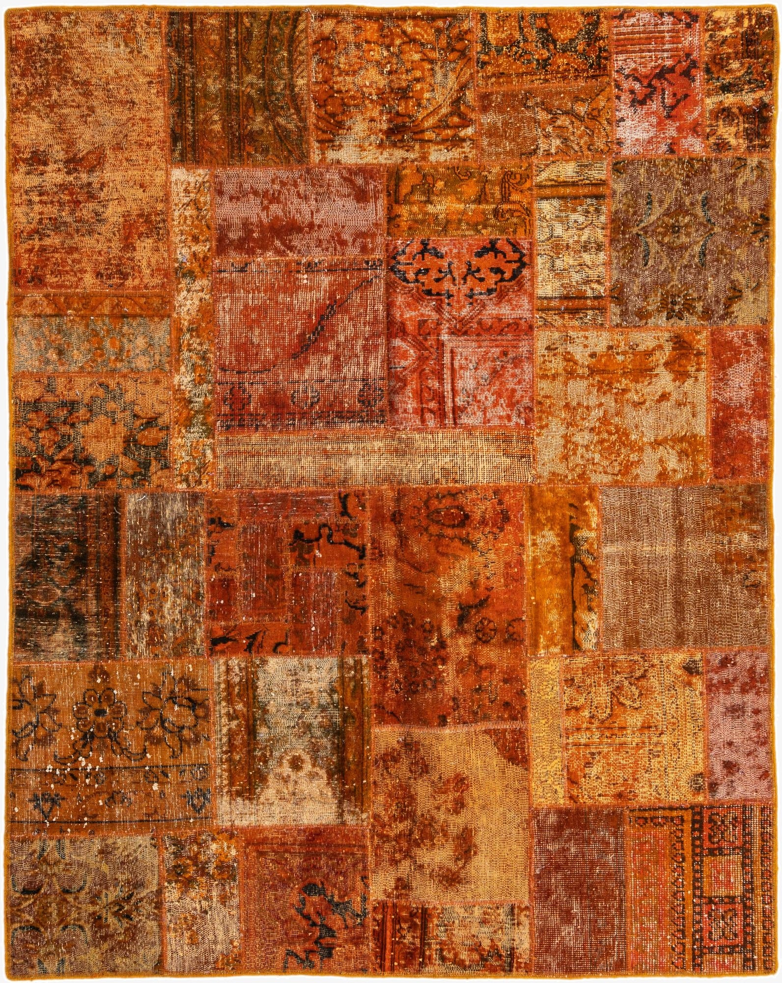  5' x 6' 5  Hand Knotted Ultra Vintage Persian Wool Rug