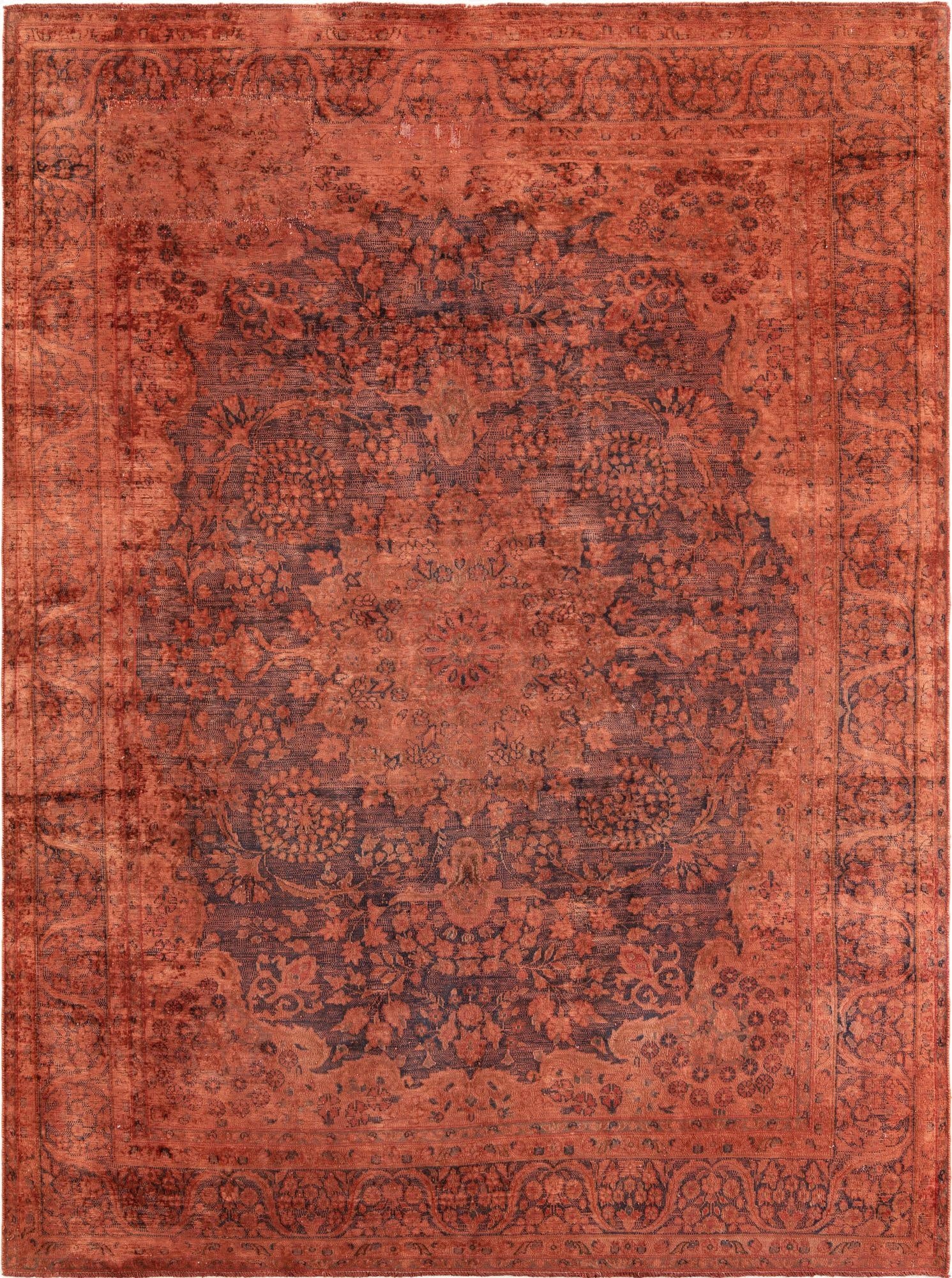  7' 6 x 10' 5  Hand Knotted Ultra Vintage Persian Wool Rug