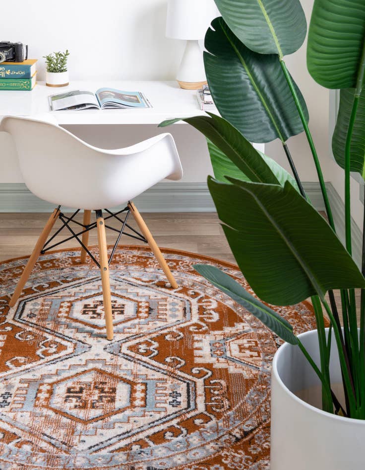 Detail image of  5' 3 x 5' 3 Charlotte Round Rug