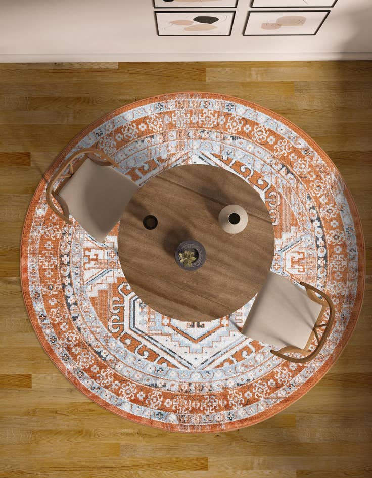 Detail image of  5' 3 x 5' 3 Charlotte Round Rug