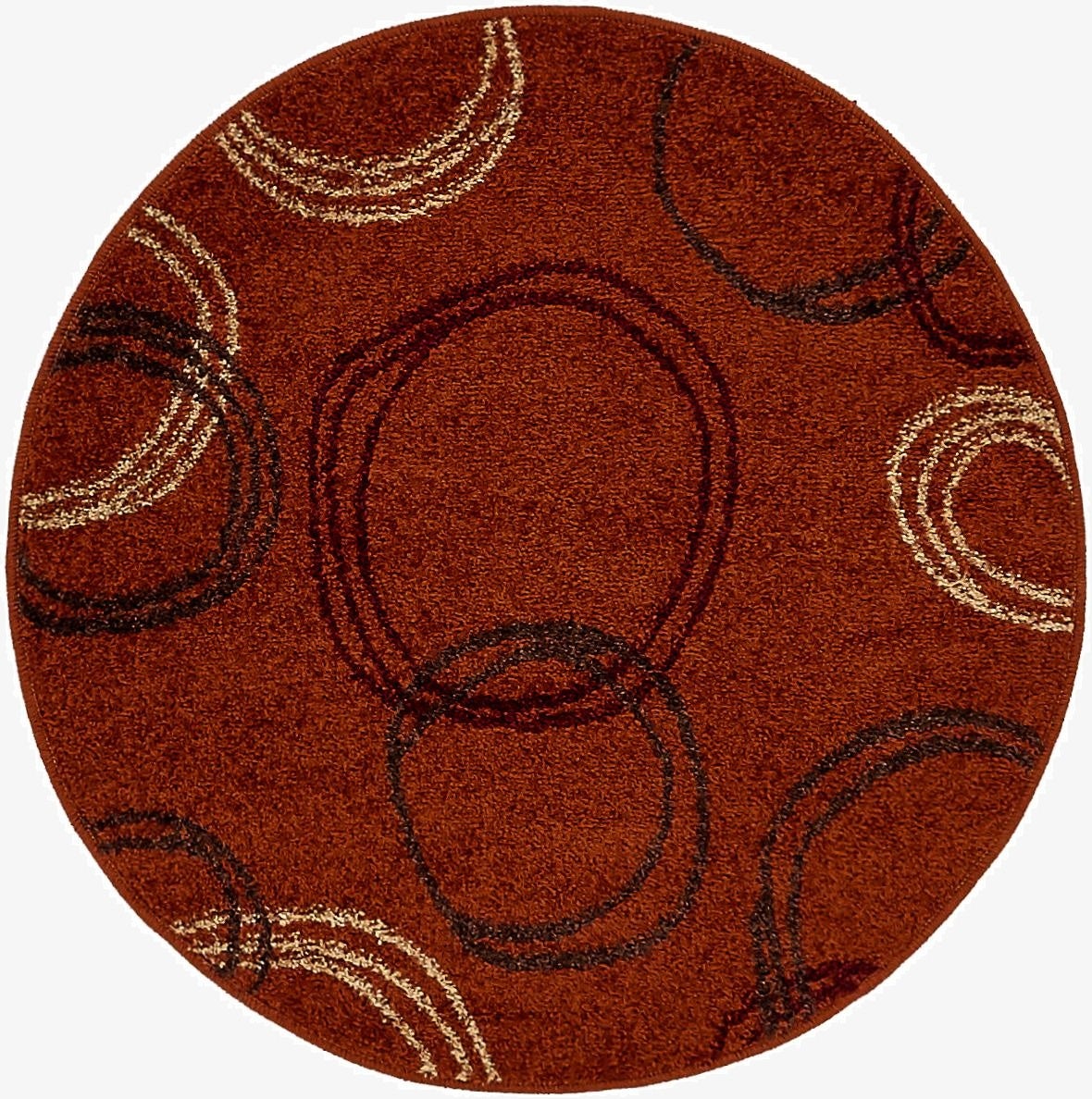  3' 3 x 3' 3 Equinox Round Rug