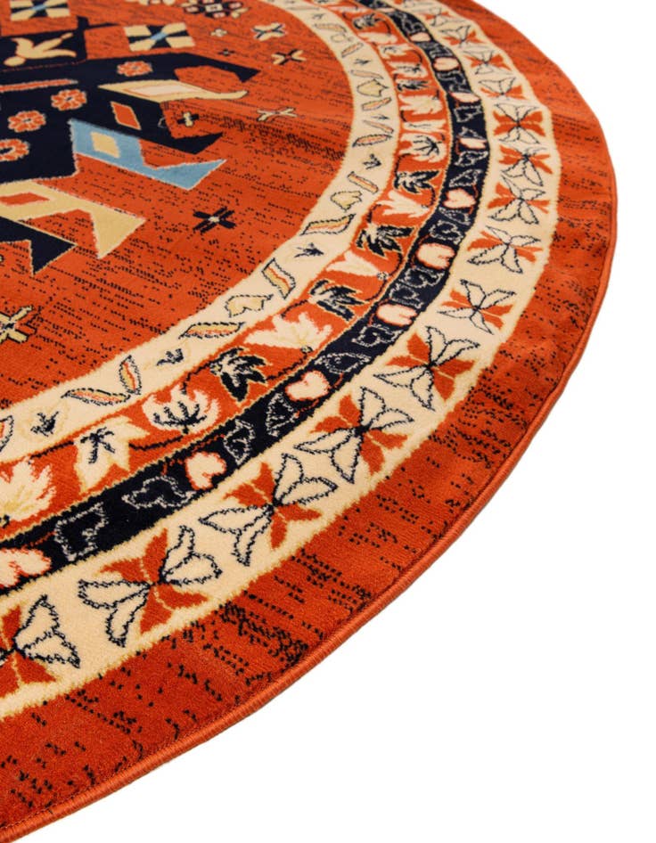Detail image of  7' 10 x 7' 10 Heris Round Rug