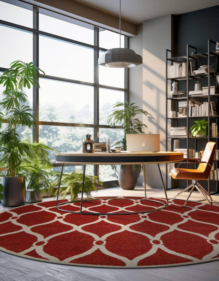 Detail image of  6' x 6' Lattice Round Rug