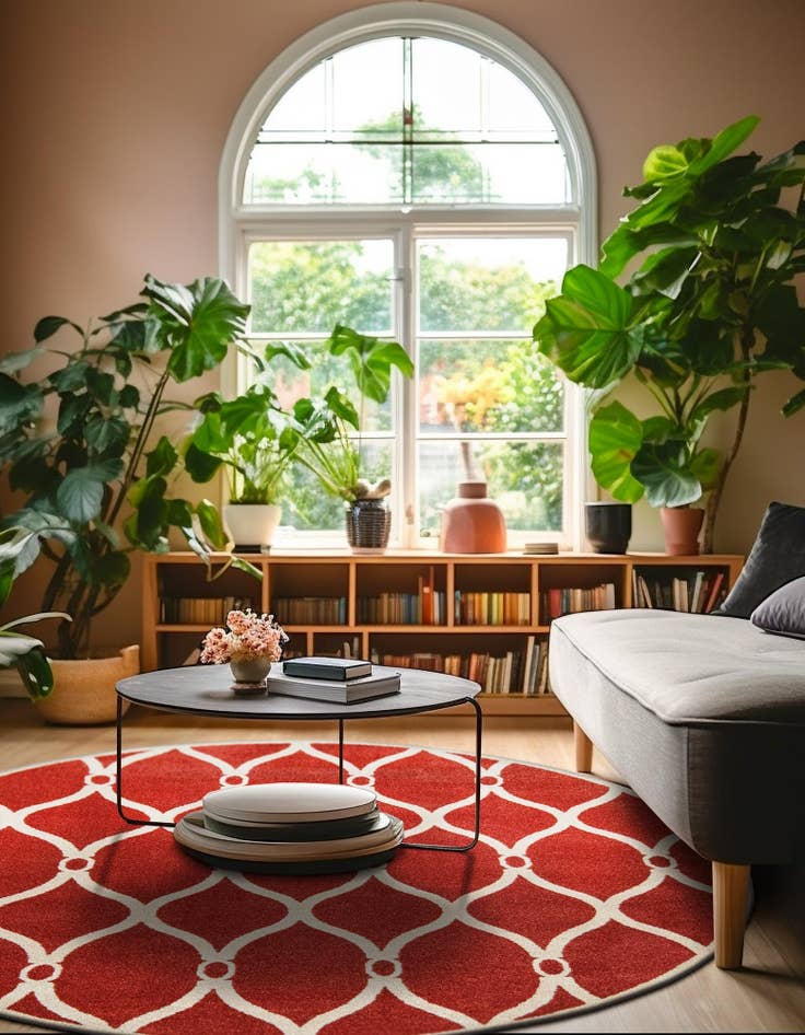 Detail image of  6' x 6' Lattice Round Rug