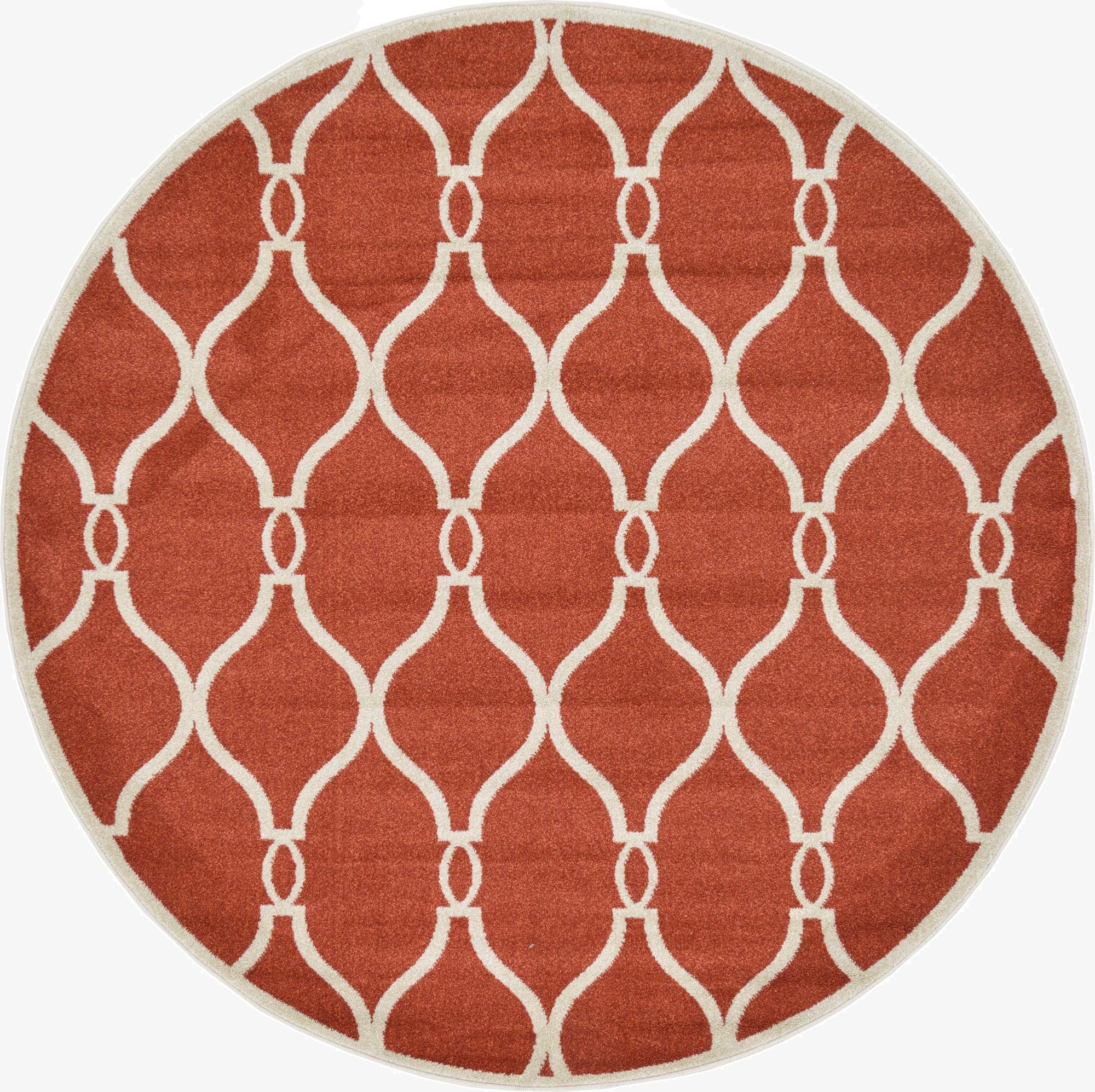  6' x 6' Lattice Round Rug