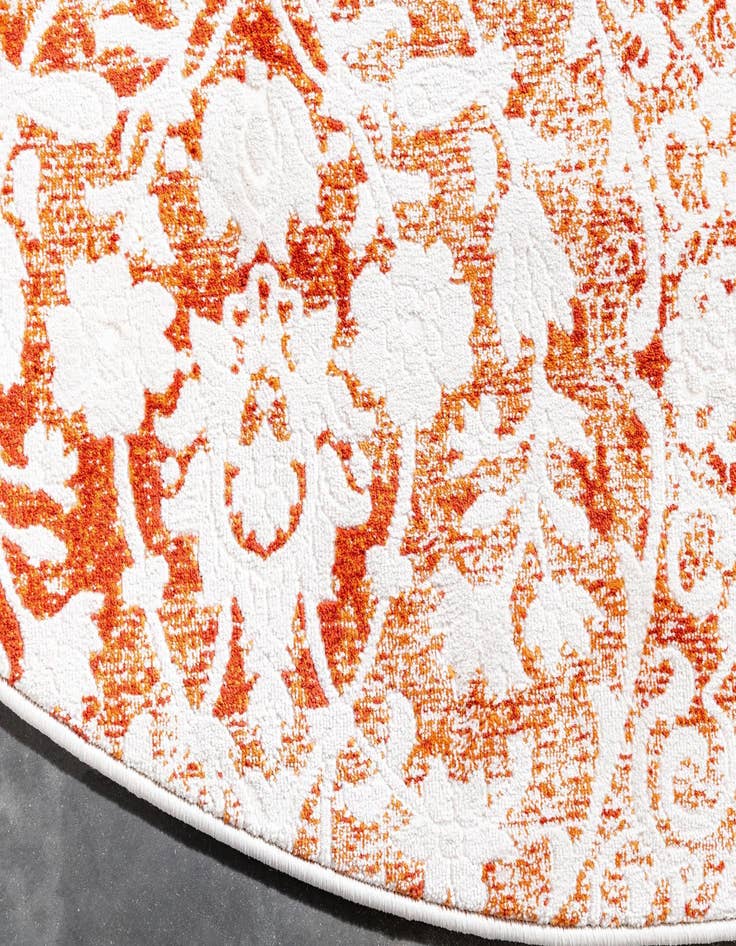 Detail image of  7' 6 x 7' 6 Modern Classical Round Rug