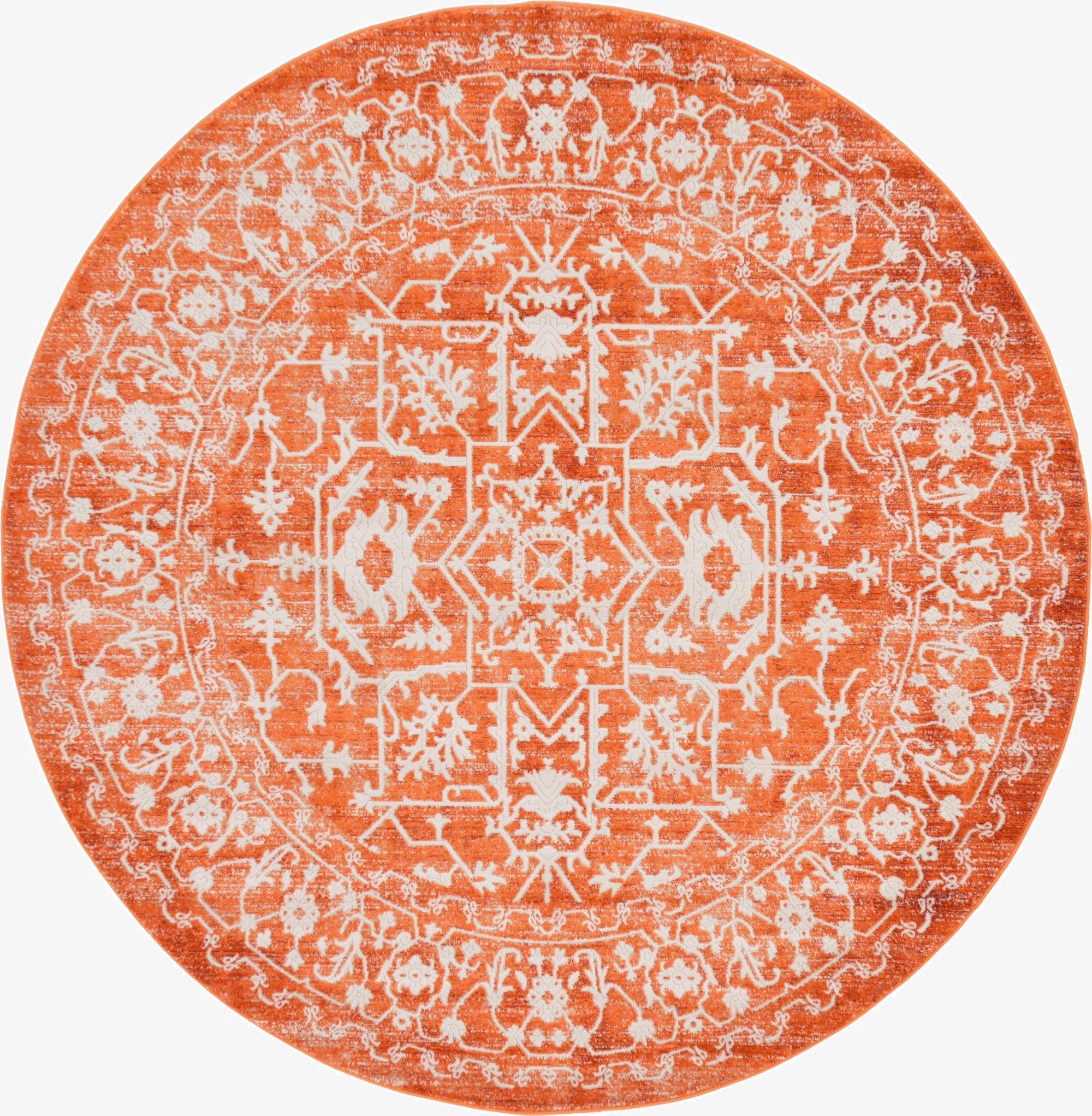  6' x 6' Modern Classical Round Rug