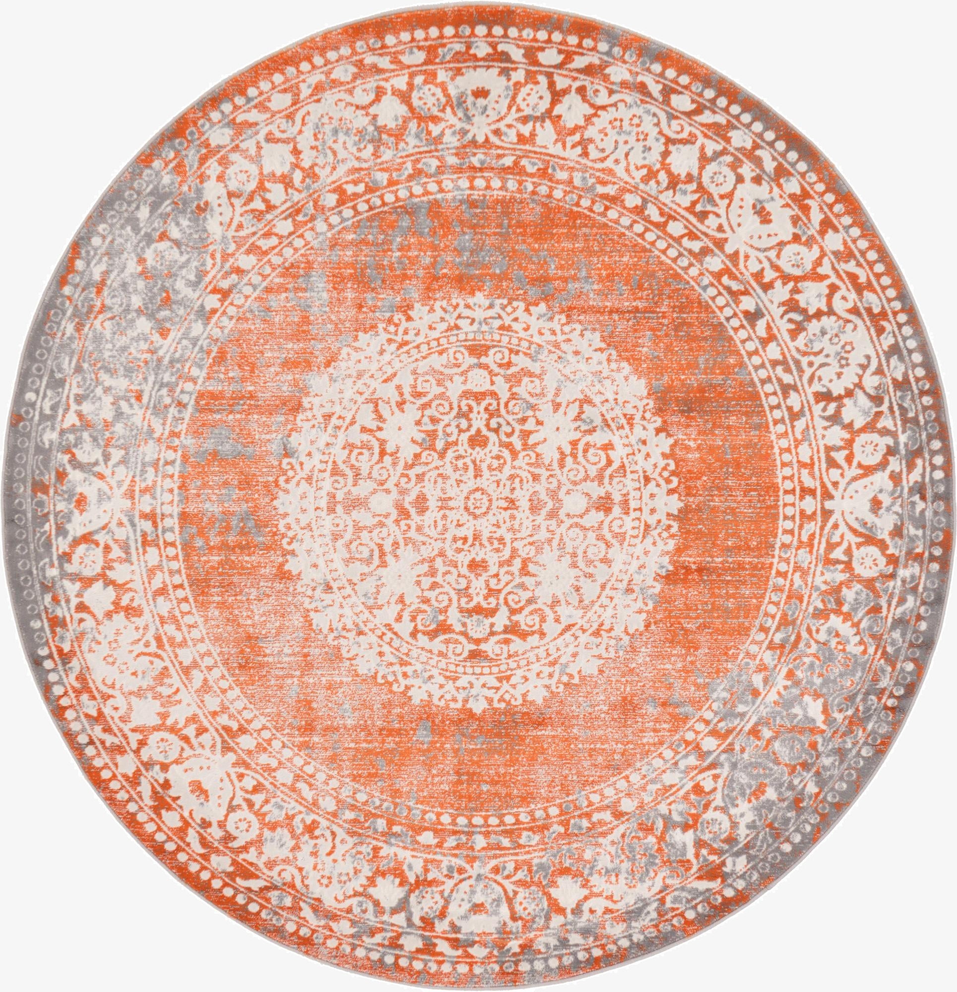  6' x 6' Modern Classical Round Rug