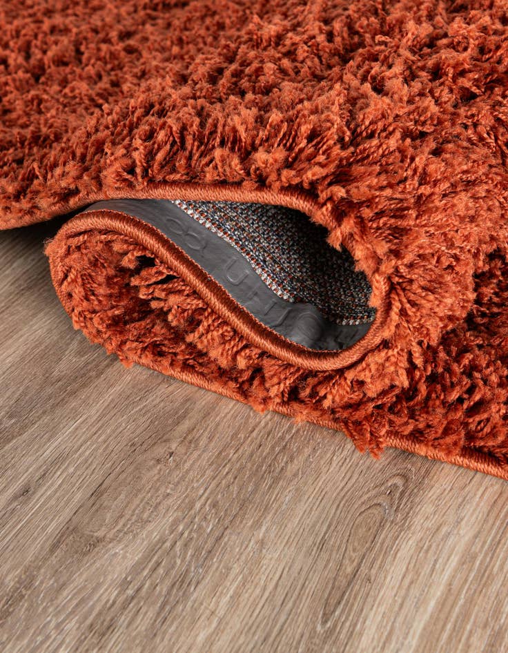 6' x 6' Solid Shag Round Rug