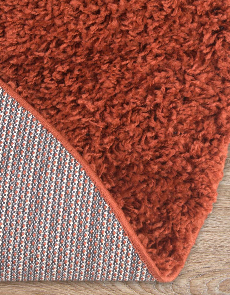 6' x 6' Solid Shag Round Rug