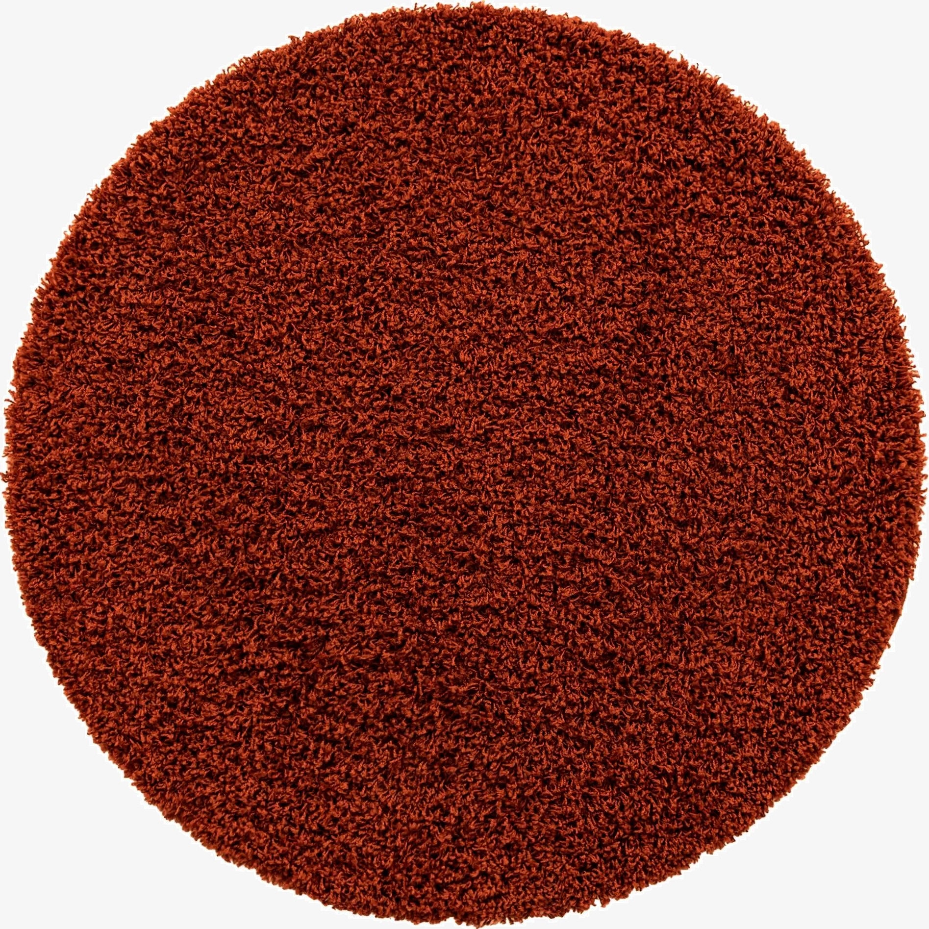  4' x 4' Solid Shag Round Rug