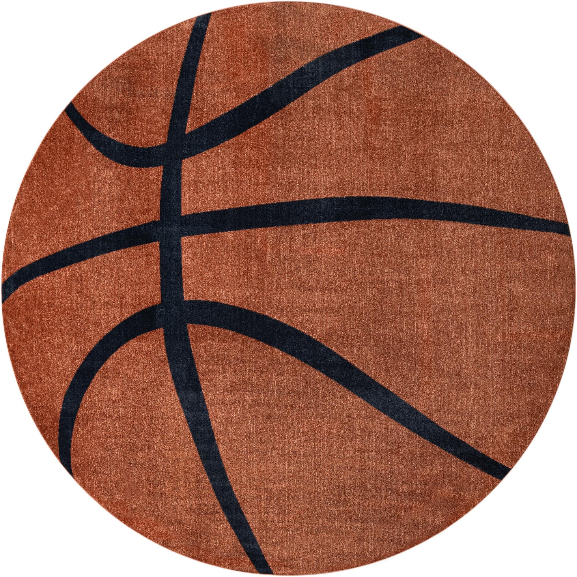  10' x 10' Sports Washable Round Rug