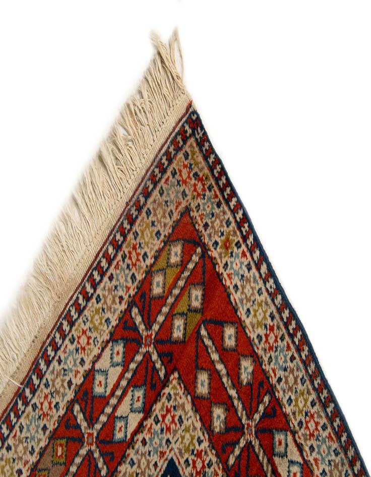 Detail image of  3' 4 x 11' 2  Hand Knotted Ardabil Wool Runner Rug