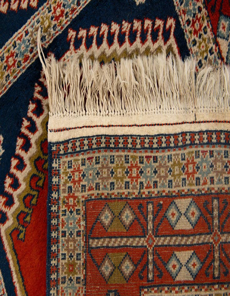 Detail image of  3' 4 x 11' 2  Hand Knotted Ardabil Wool Runner Rug