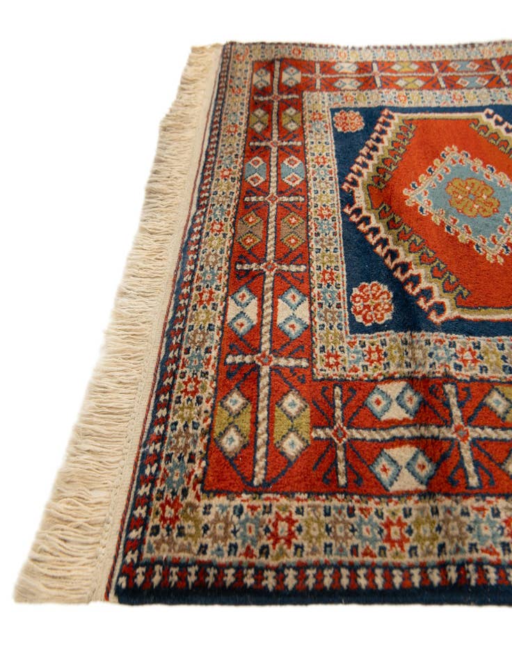 Detail image of  3' 4 x 11' 2  Hand Knotted Ardabil Wool Runner Rug