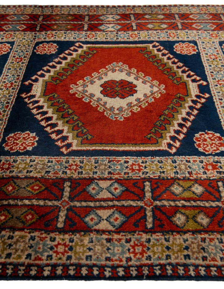 Detail image of  3' 4 x 11' 2  Hand Knotted Ardabil Wool Runner Rug