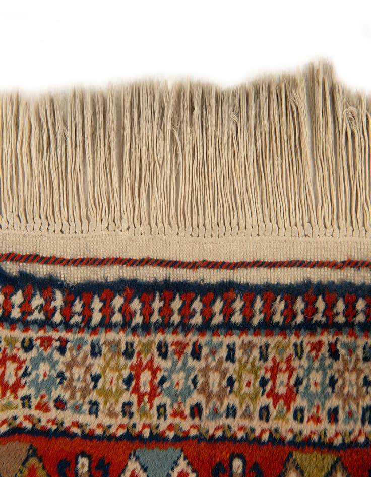 Detail image of  3' 4 x 11' 2  Hand Knotted Ardabil Wool Runner Rug