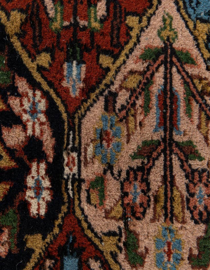 Detail image of  3' x 6' 7  Hand Knotted Bakhtiar Oriental Wool Runner Rug