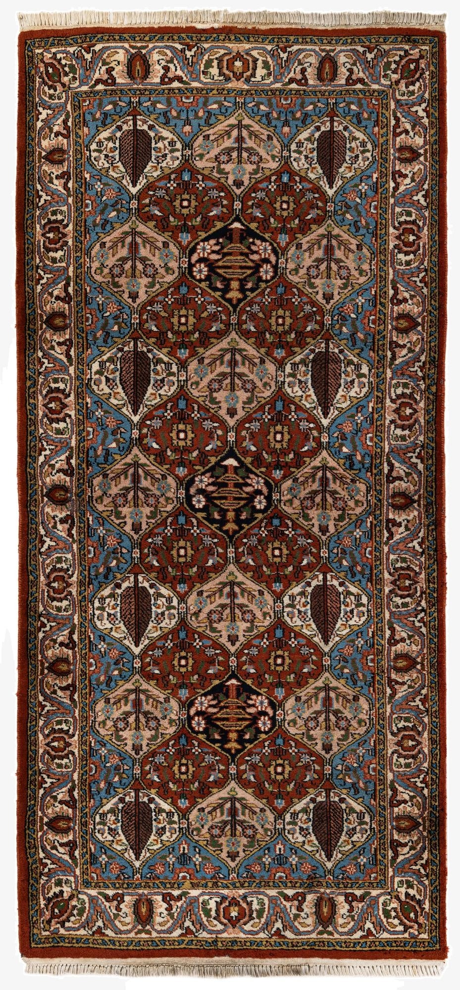  3' x 6' 7  Hand Knotted Bakhtiar Oriental Wool Runner Rug