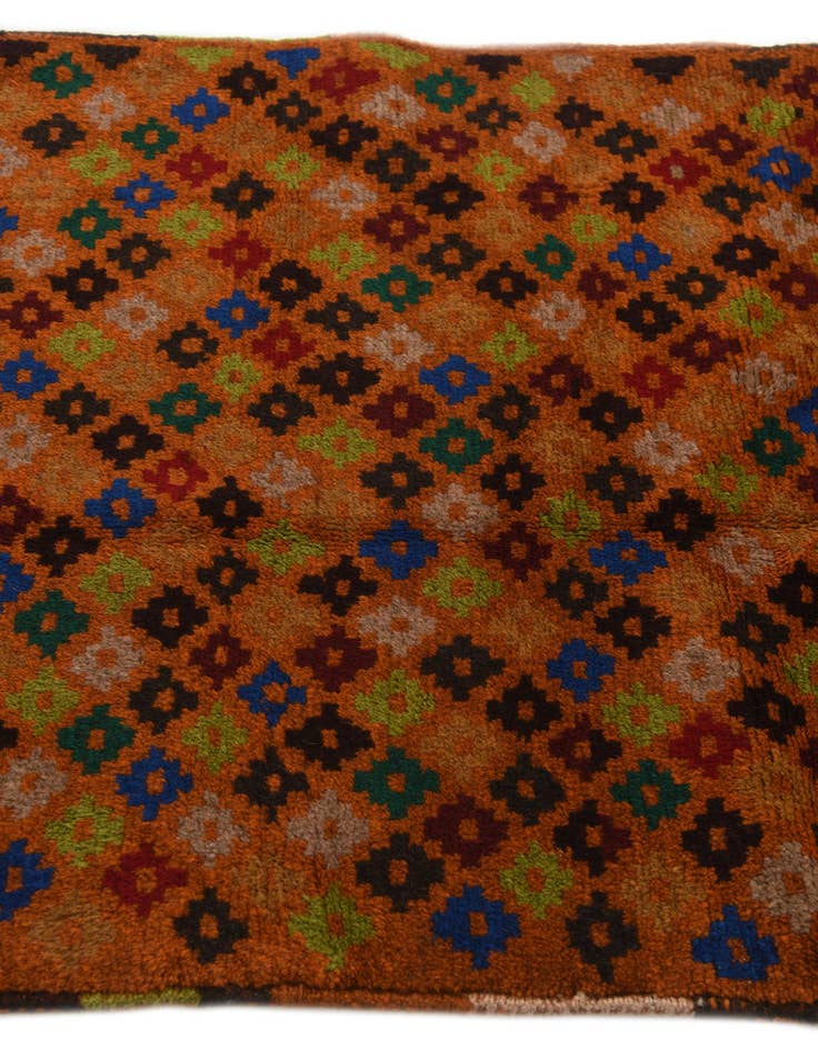Detail image of  2' 8 x 9' 8  Hand Knotted Balouch Wool Runner Rug