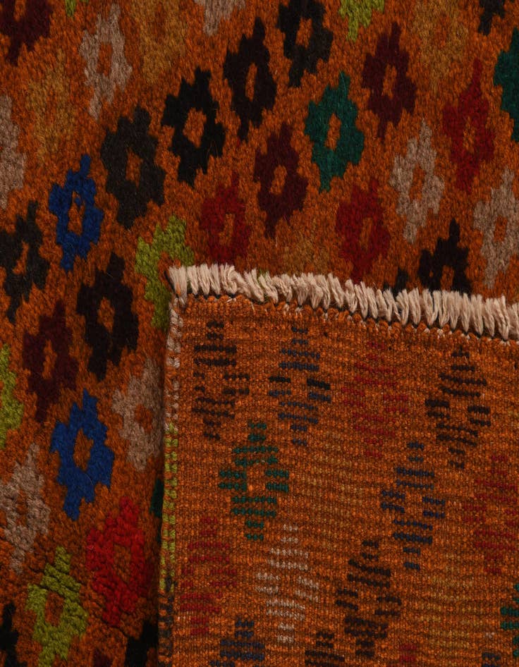 Detail image of  2' 8 x 9' 8  Hand Knotted Balouch Wool Runner Rug