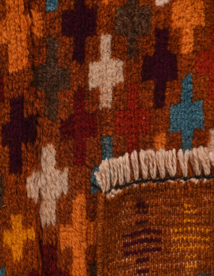 Detail image of  2' 9 x 9' 7  Hand Knotted Balouch Wool Runner Rug