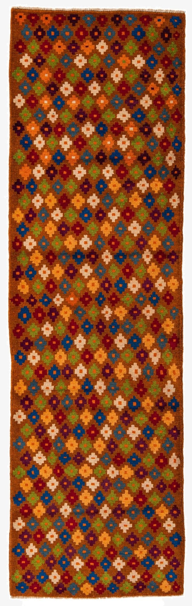  2' 10 x 9' 7  Hand Knotted Balouch Wool Runner Rug