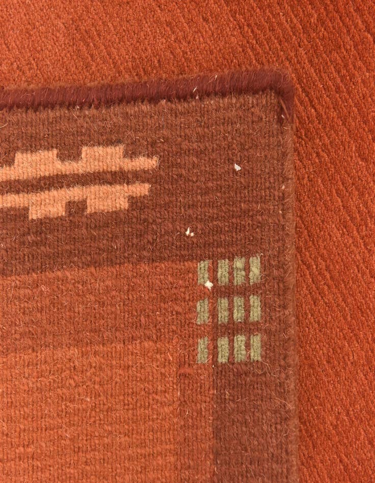 Detail image of  2' 5 x 4' 7  Hand Knotted Nepal Wool Runner Rug