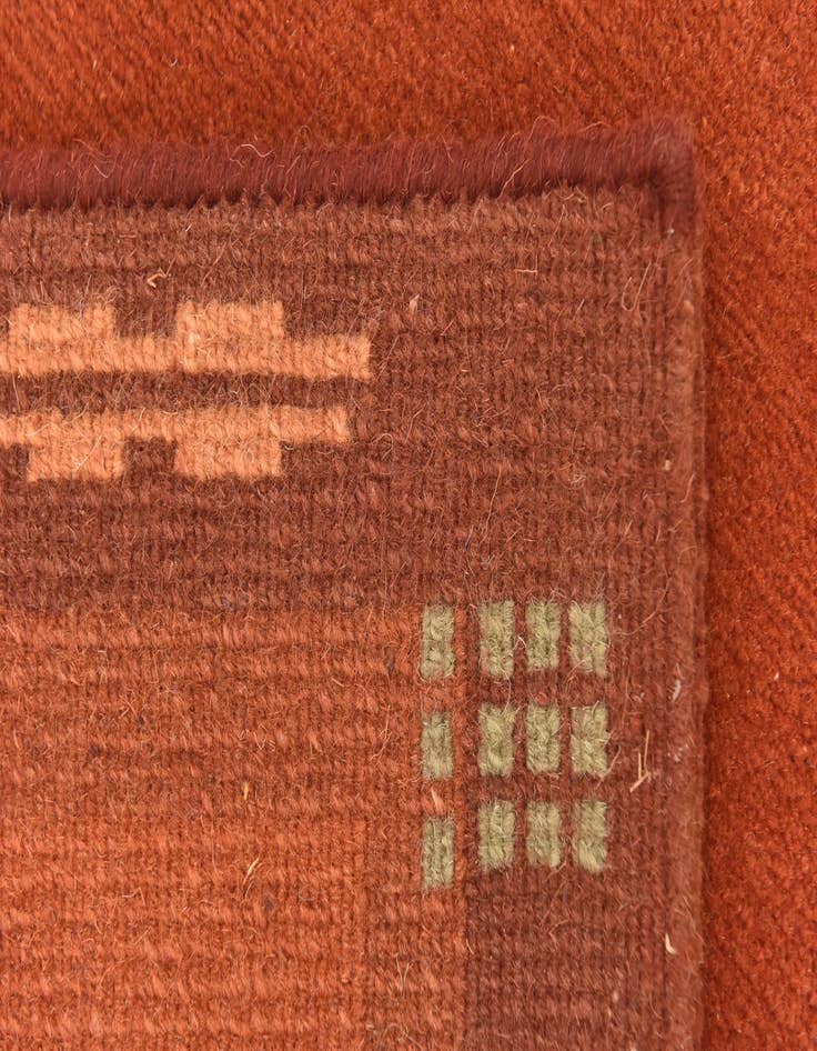 Detail image of  2' 4 x 4' 7  Hand Knotted Nepal Wool Runner Rug