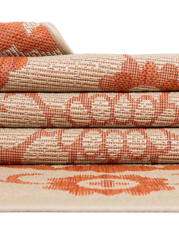 Detail image of  2' 2 x 6'  Washable Botanical Indoor / Outdoor Runner Rug