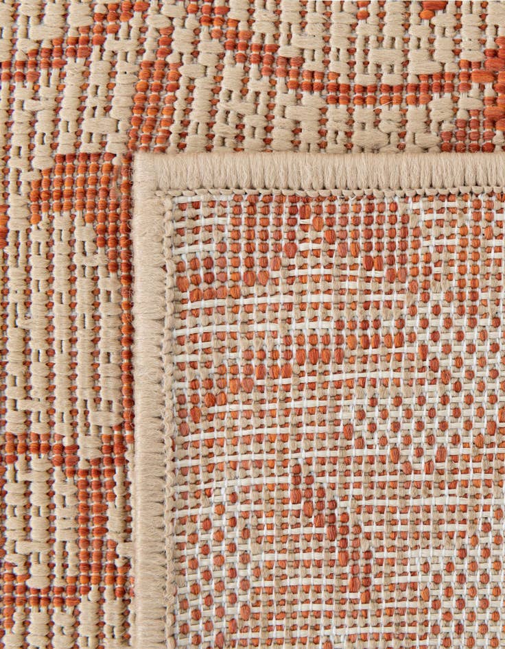 Detail image of  2' 2 x 6'  Washable Botanical Indoor / Outdoor Runner Rug