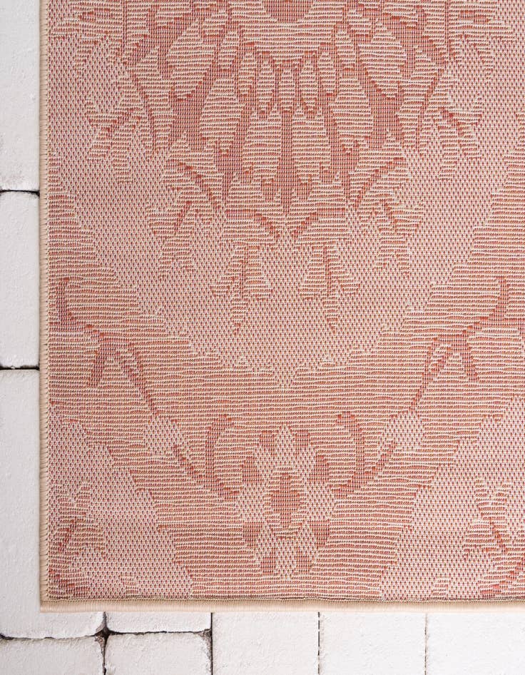 Detail image of  2' 2 x 6'  Washable Botanical Indoor / Outdoor Runner Rug