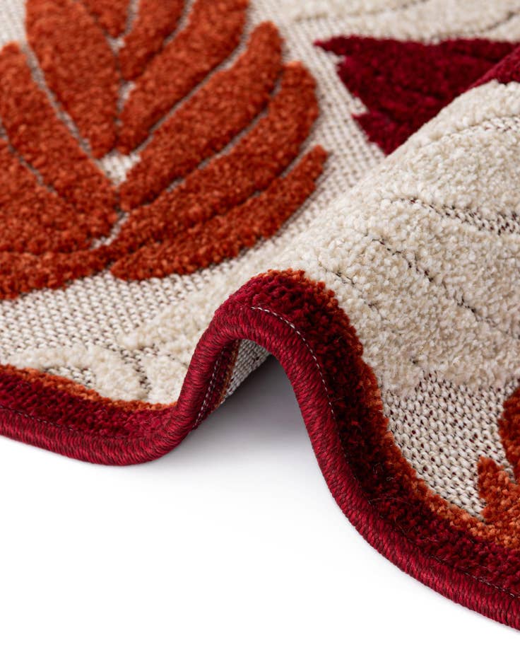 Detail image of  2' x 6'  Washable Botanical Indoor / Outdoor Runner Rug