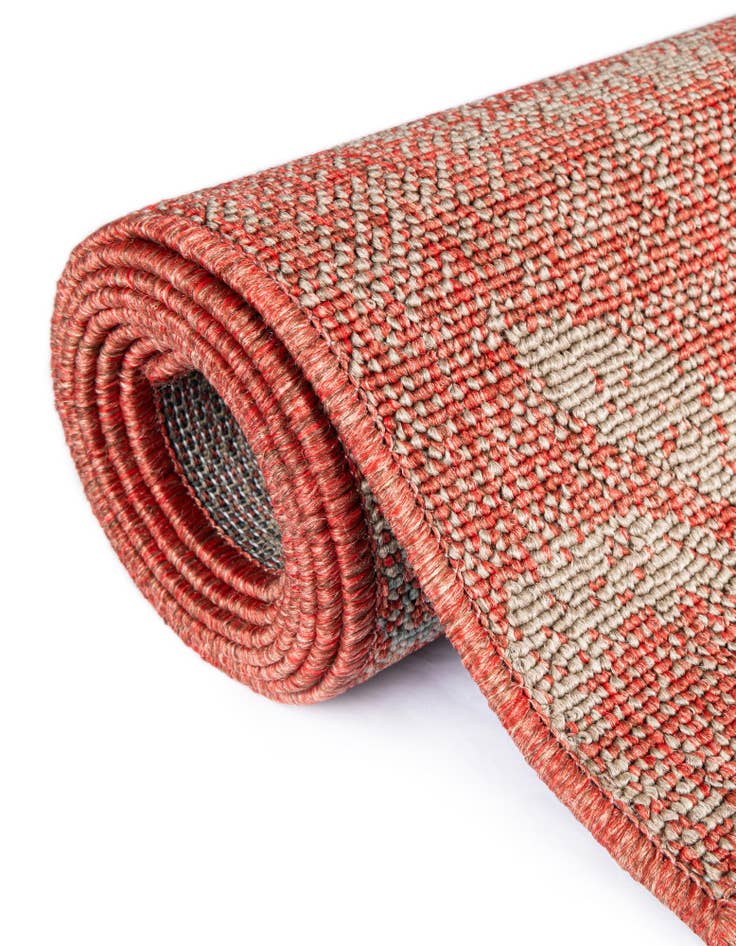 Detail image of  2' x 6'  Washable Botanical Indoor / Outdoor Runner Rug