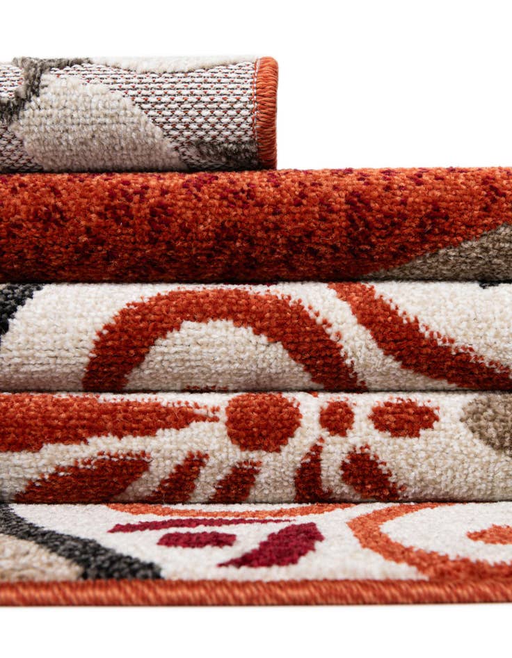 Detail image of  2' x 6'  Washable Modern Indoor / Outdoor Runner Rug