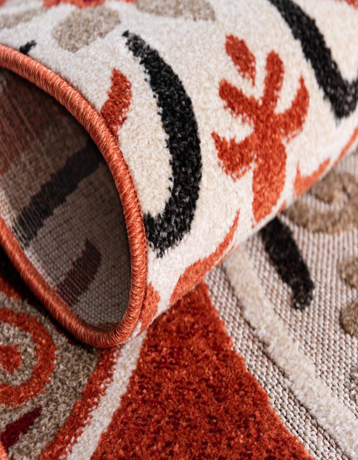 Detail image of  2' x 6'  Washable Modern Indoor / Outdoor Runner Rug