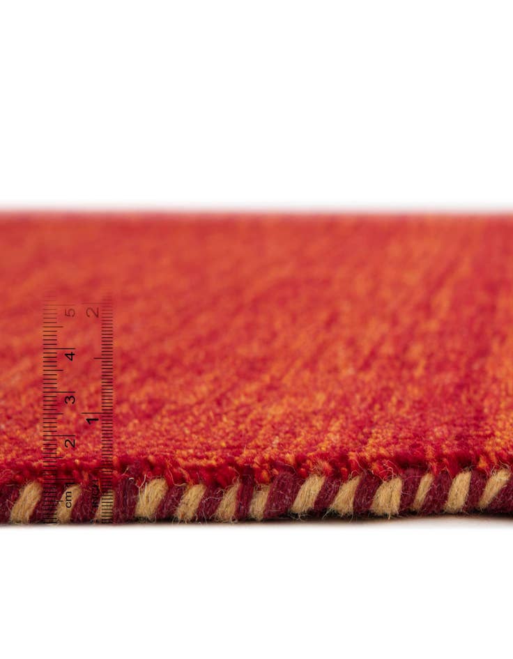 Detail image of 2' 7 x 16' 5 Hand Knotted Solid Gabbeh Wool Runner Rug
