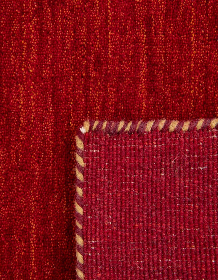 Detail image of 2' 7 x 16' 5 Hand Knotted Solid Gabbeh Wool Runner Rug