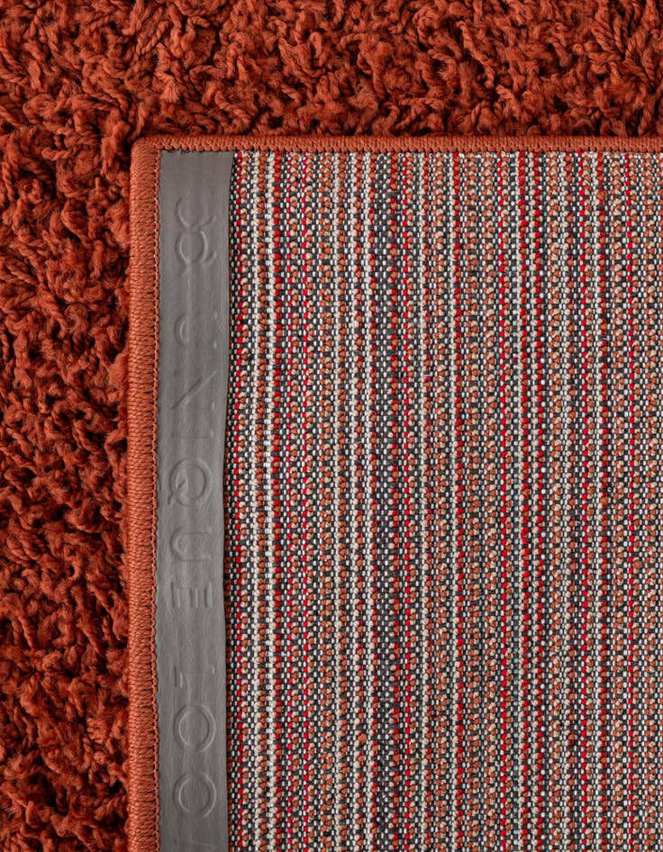 Detail image of  2' x 6' Solid Shag Runner Rug