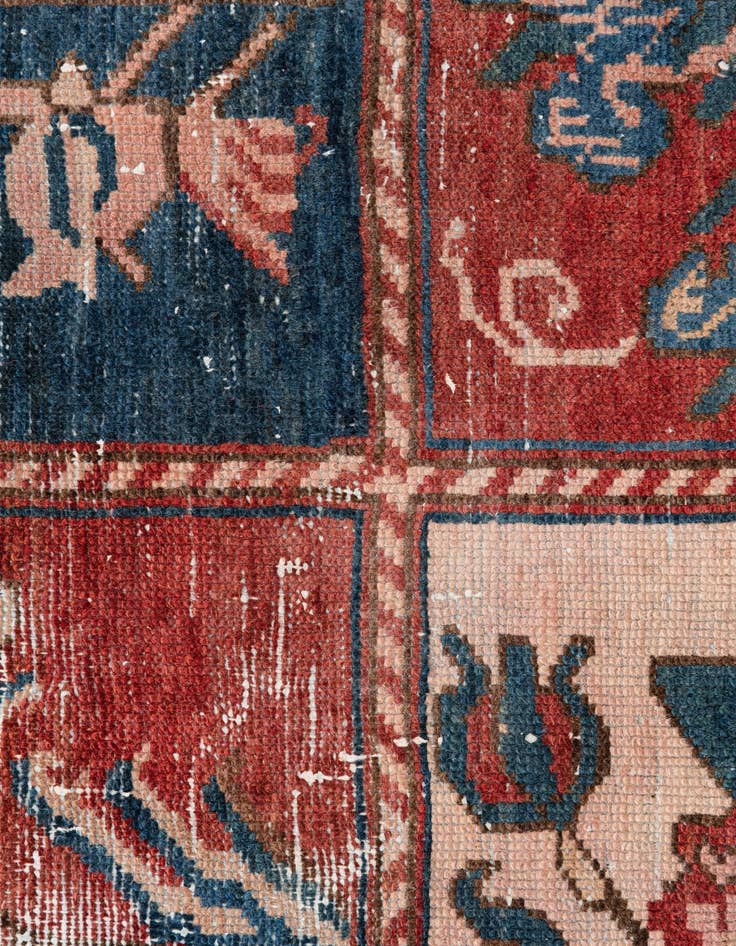 Detail image of  2' 8 x 12'  Hand Knotted Ultra Vintage Persian Wool Runner Rug