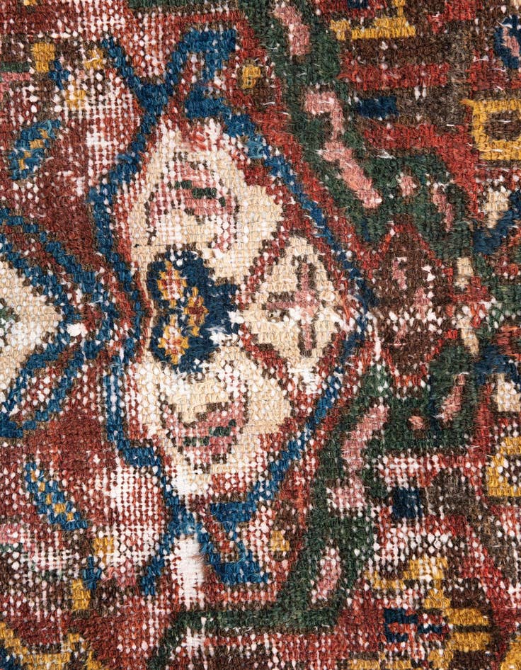 Detail image of  3' x 6'  Hand Knotted Ultra Vintage Persian Wool Runner Rug