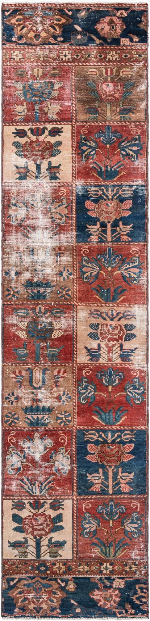  2' 8 x 12'  Hand Knotted Ultra Vintage Persian Wool Runner Rug