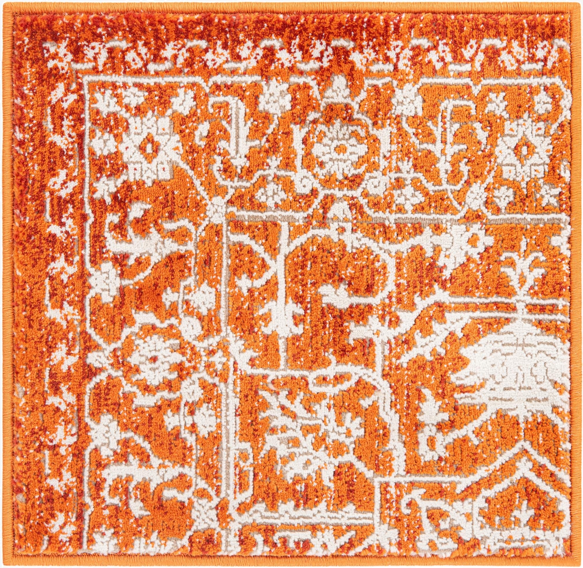  1' 4 x 1' 4 Modern Classical Sample Rug