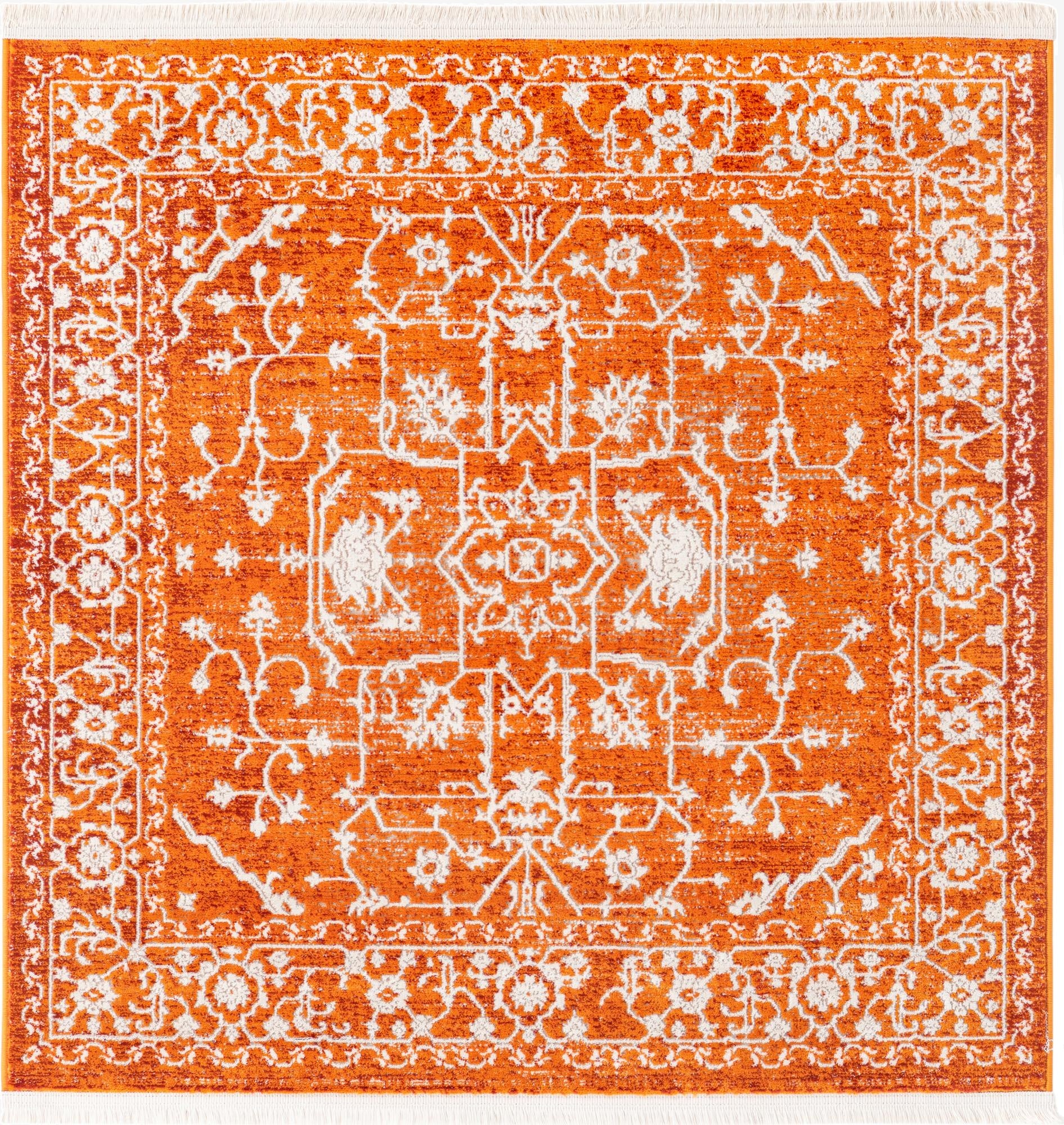  4' x 4' Modern Classical Square Rug