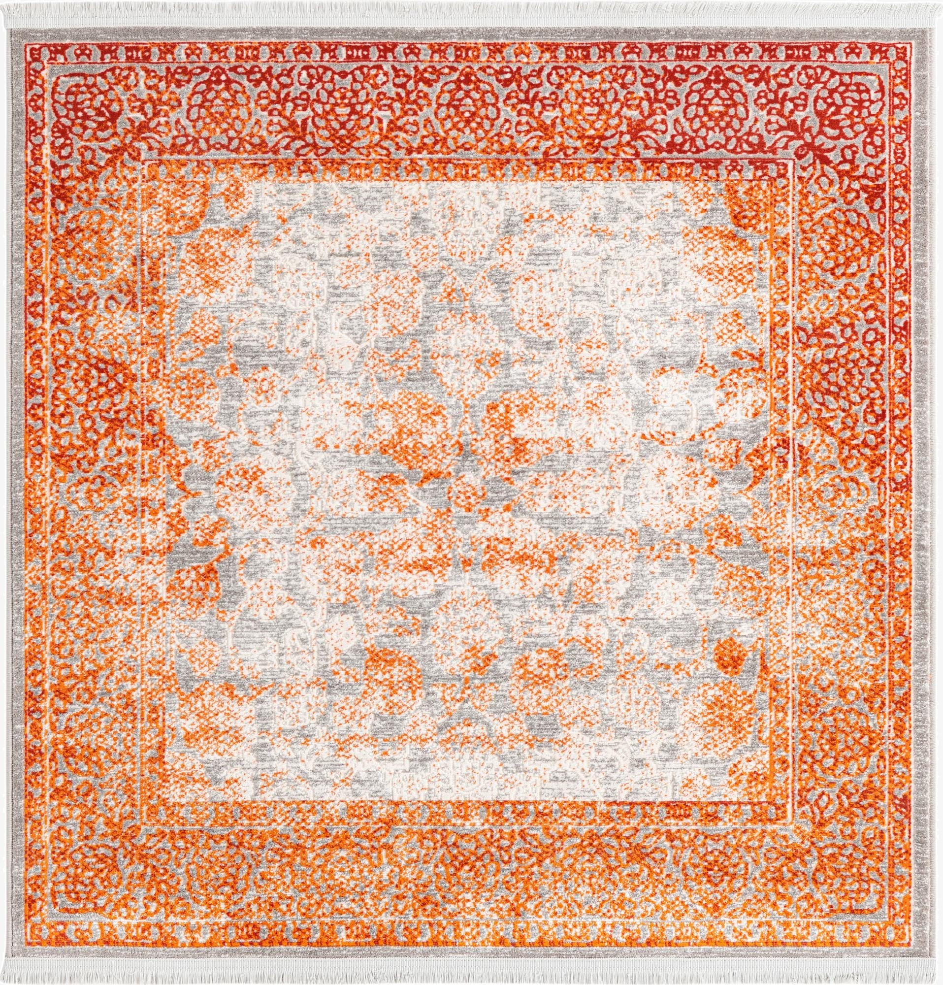  4' x 4' Modern Classical Square Rug