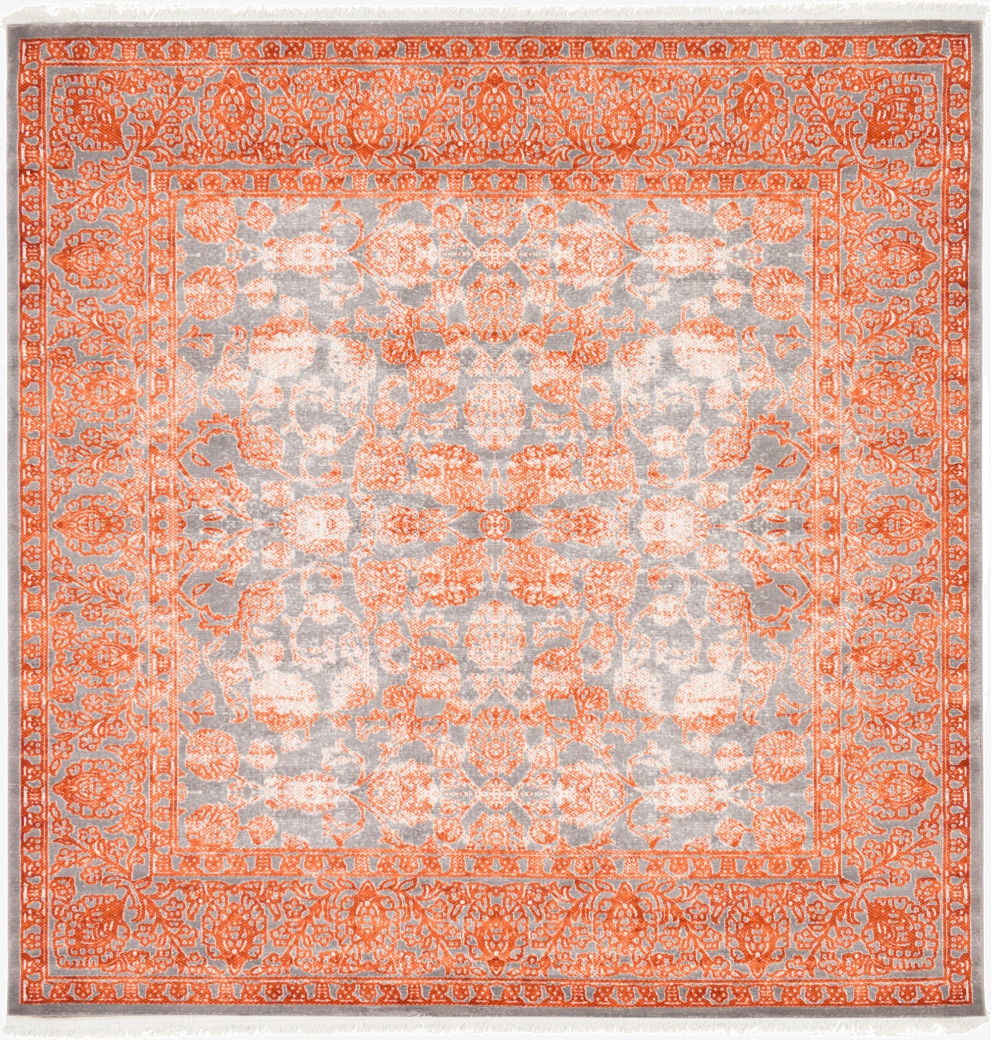  8' x 8' Modern Classical Square Rug