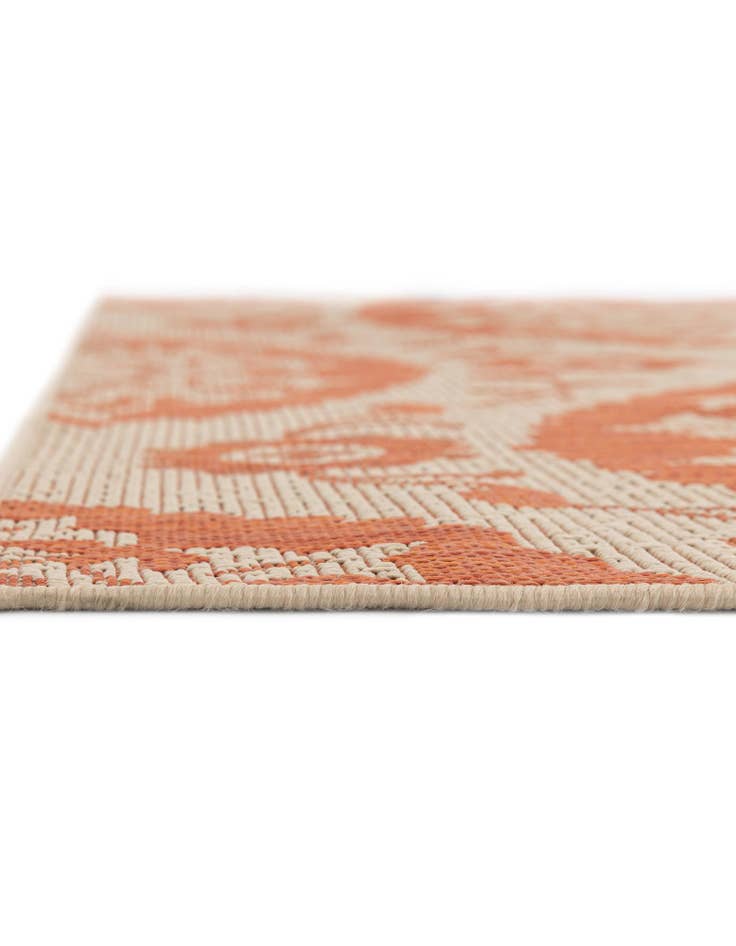 Detail image of  6' x 6'  Washable Botanical Indoor / Outdoor Square Rug