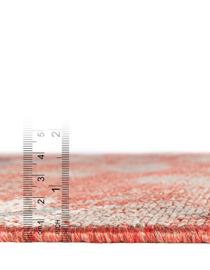 Detail image of  7' 10 x 7' 10  Washable Botanical Indoor / Outdoor Square Rug